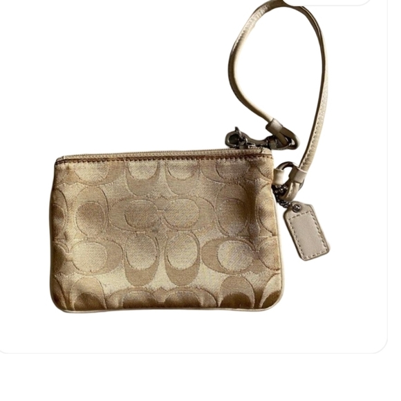 Coach Brown Wristlet - 5.75"L x 4.75"H x 1"D - Picture 9 of 10